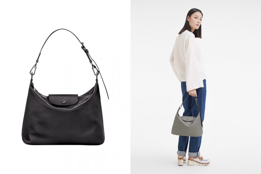 faye wong longchamp le pliage original hobo handbag