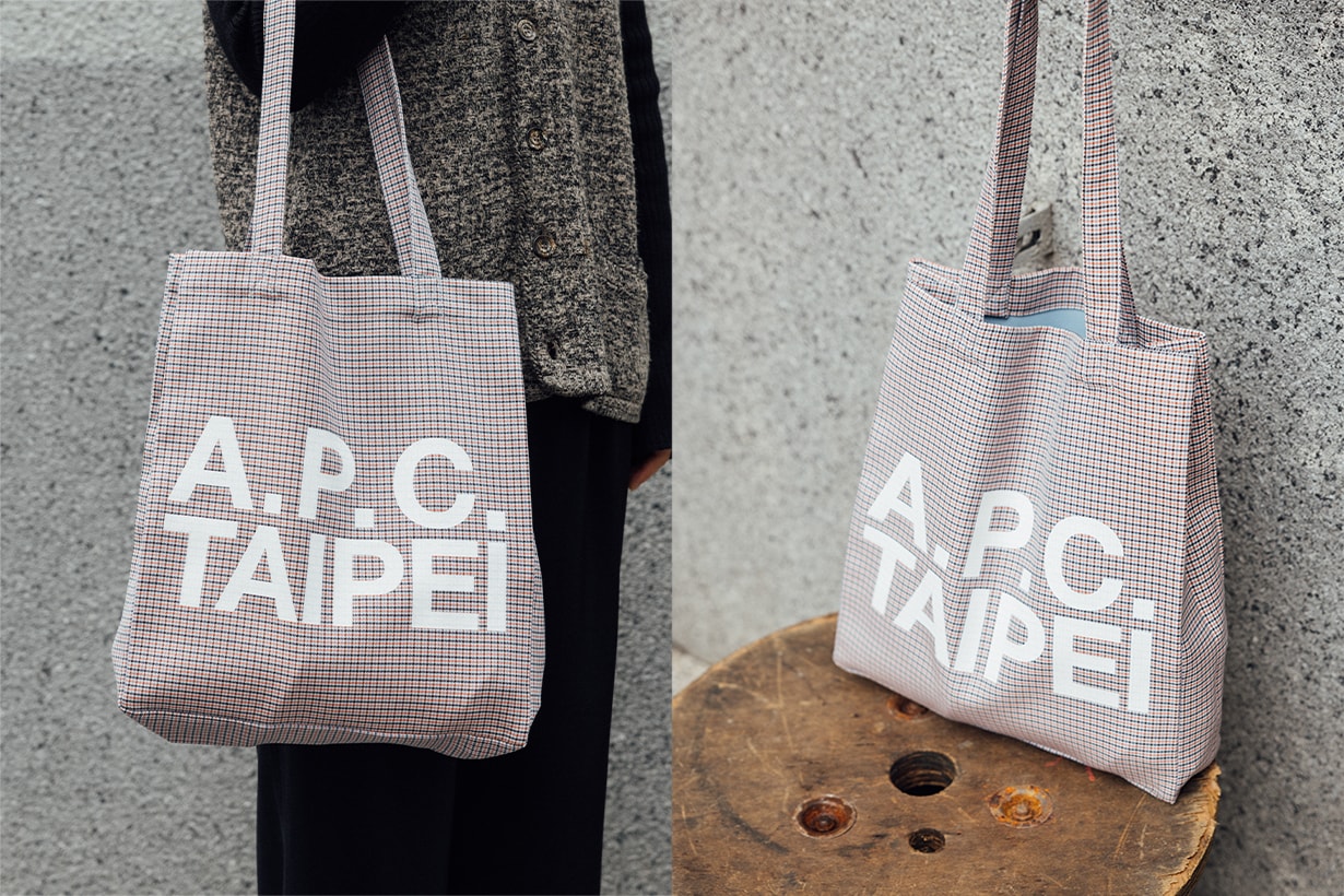 A.P.C. Taipei BR4 Sogo opening Taiwan limited tote