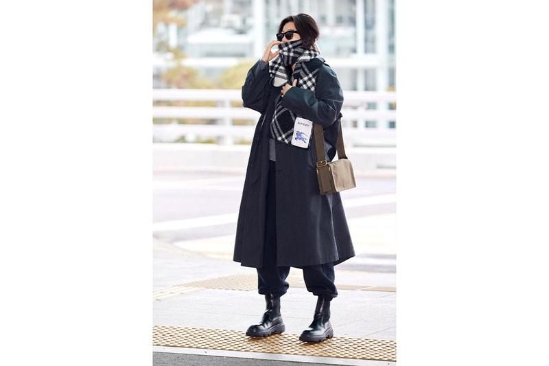 jun ji hyun burberry styling fashion tips airport 