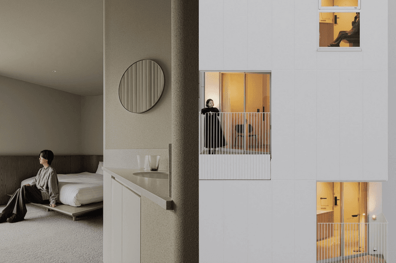 the hotel in japan can sunbathe while lying in your room