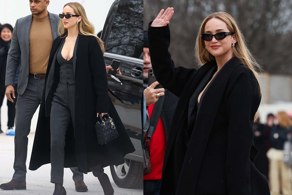 PFW Dior 2024 FW Jennifer Lawrence Paris Fashion Week