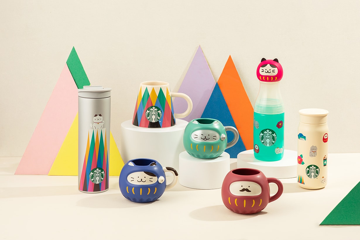 Starbucks Lucky Cat Japan Daruma Mug 2024 release