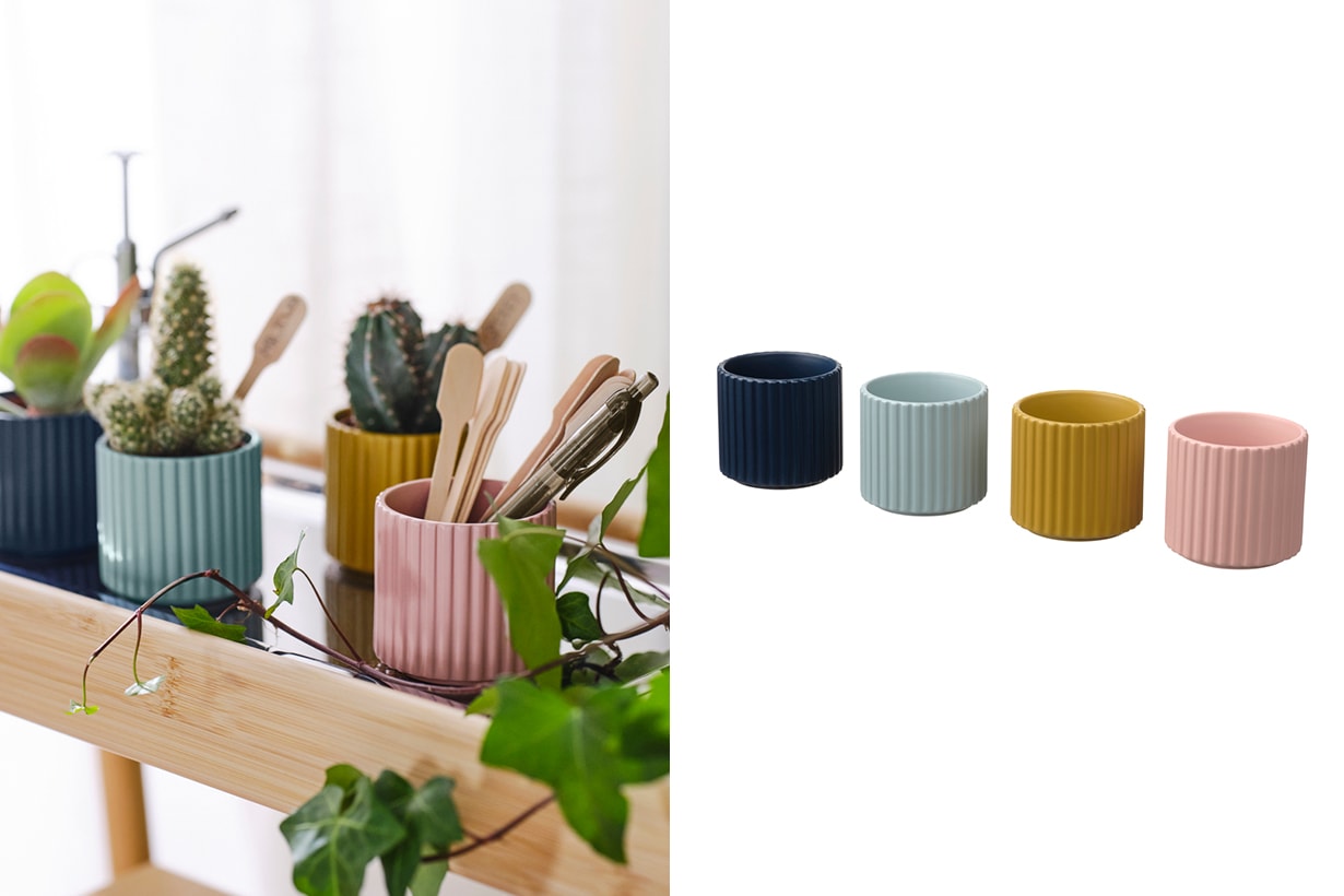 IKEA DAKSJUS 12 green decoration plant pots
