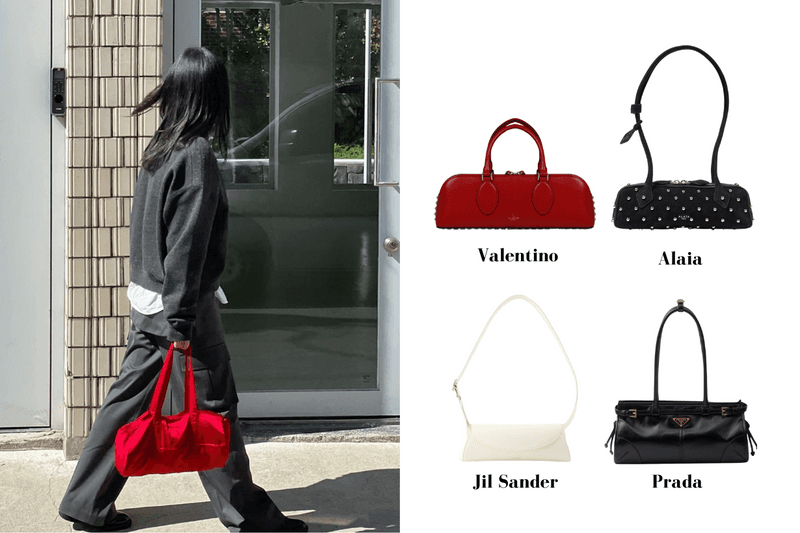 比 Shoulder Bag 再長一點的 East West Bag,即將成為2024 下一個大熱包款了嗎?Jil Sander、Alaia、Valentino都有出!