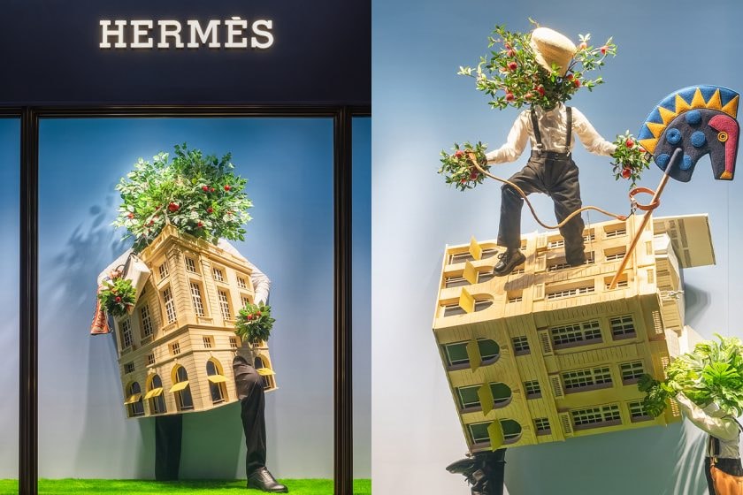 hermes Jean-François Fourtou Faubourg BELLAVITA Paris window diaplay story