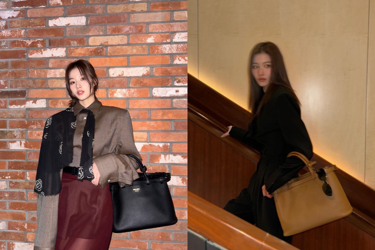 Prada  Prada Buckle 手袋  Prada Buckle Bag Handbag 手袋 Sana Twice 惠利 全昭彌 韓孝周 Somi Jeon 陳慧琳 朴持厚 韓孝周 千玗嬉 鄭彩娟 陳法拉 林心如 Alexa Chung