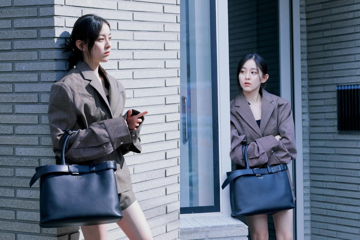 Prada Prada Buckle 手袋 Prada Buckle Bag Handbag 手袋 Sana Twice 惠利 全昭彌 韓孝周 Somi Jeon 陳慧琳 朴持厚 韓孝周 千玗嬉 鄭彩娟 陳法拉 林心如 Alexa Chung