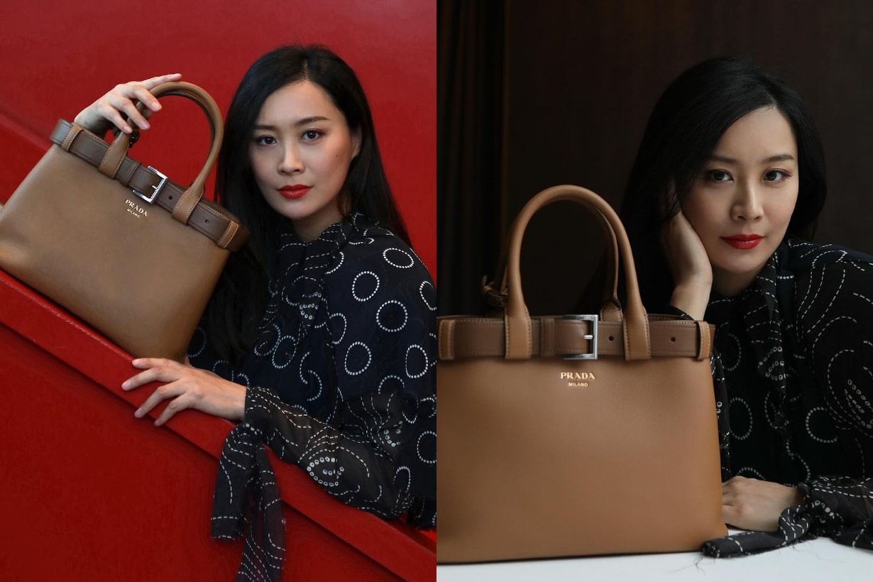 Prada Prada Buckle 手袋 Prada Buckle Bag Handbag 手袋 Sana Twice 惠利 全昭彌 韓孝周 Somi Jeon 陳慧琳 朴持厚 韓孝周 千玗嬉 鄭彩娟 陳法拉 林心如 Alexa Chung