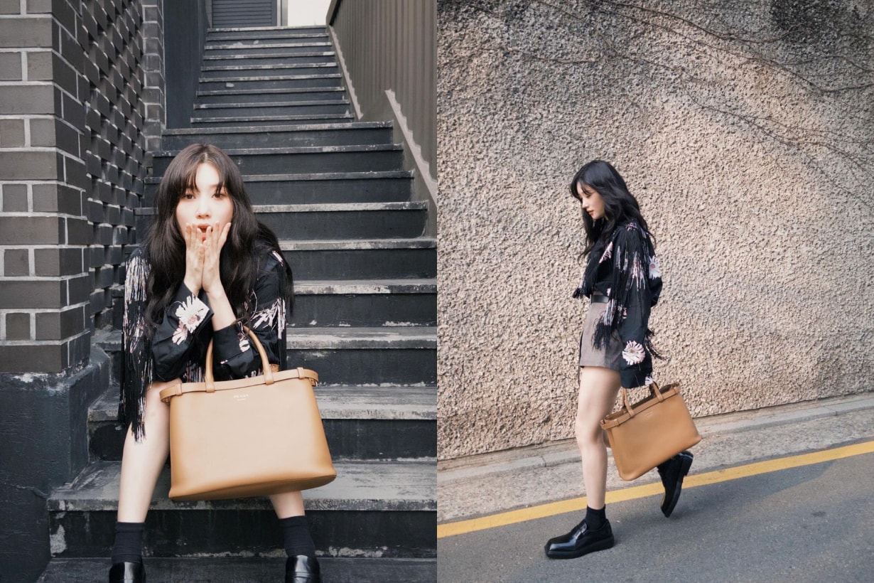 Prada Prada Buckle 手袋 Prada Buckle Bag Handbag 手袋 Sana Twice 惠利 全昭彌 韓孝周 Somi Jeon 陳慧琳 朴持厚 韓孝周 千玗嬉 鄭彩娟 陳法拉 林心如 Alexa Chung