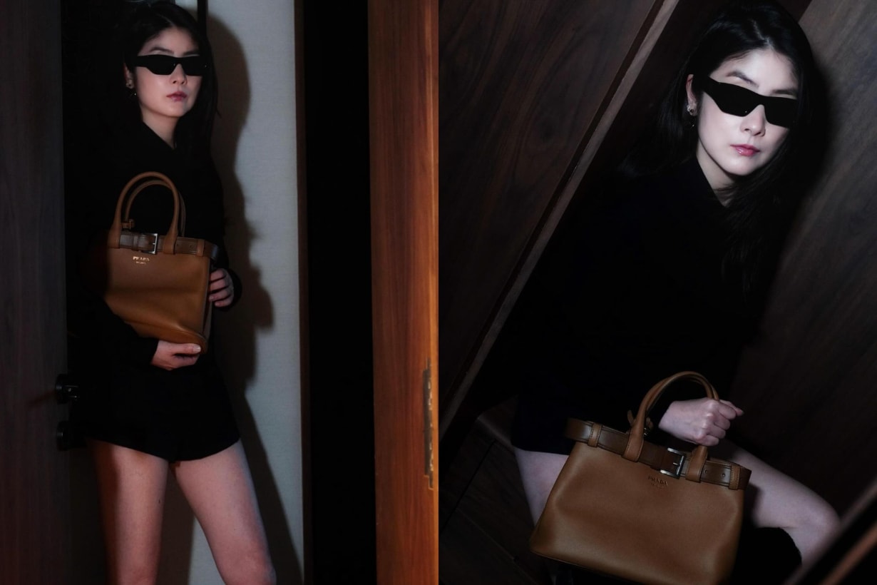 Prada Prada Buckle 手袋 Prada Buckle Bag Handbag 手袋 Sana Twice 惠利 全昭彌 韓孝周 Somi Jeon 陳慧琳 朴持厚 韓孝周 千玗嬉 鄭彩娟 陳法拉 林心如 Alexa Chung