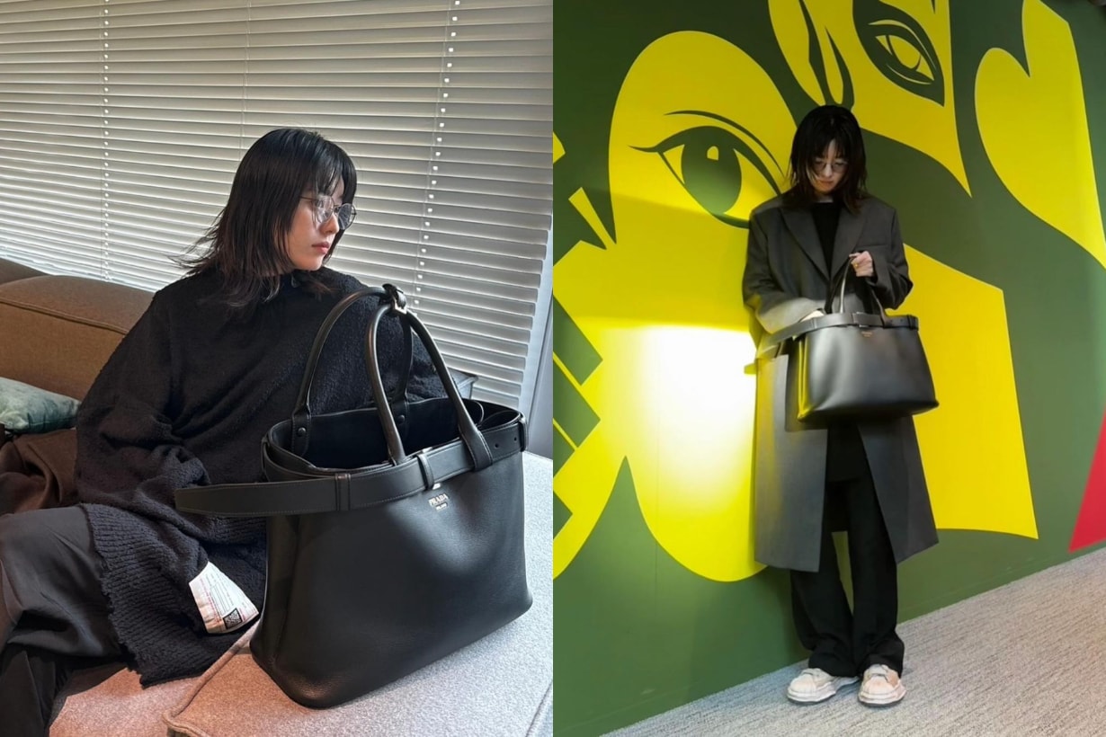 Prada Prada Buckle 手袋 Prada Buckle Bag Handbag 手袋 Sana Twice 惠利 全昭彌 韓孝周 Somi Jeon 陳慧琳 朴持厚 韓孝周 千玗嬉 鄭彩娟 陳法拉 林心如 Alexa Chung