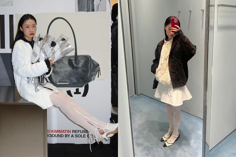 白色絲襪其實也沒有想像中難襯：看看韓國女生們如何演繹，為造型增添復古優雅感覺
