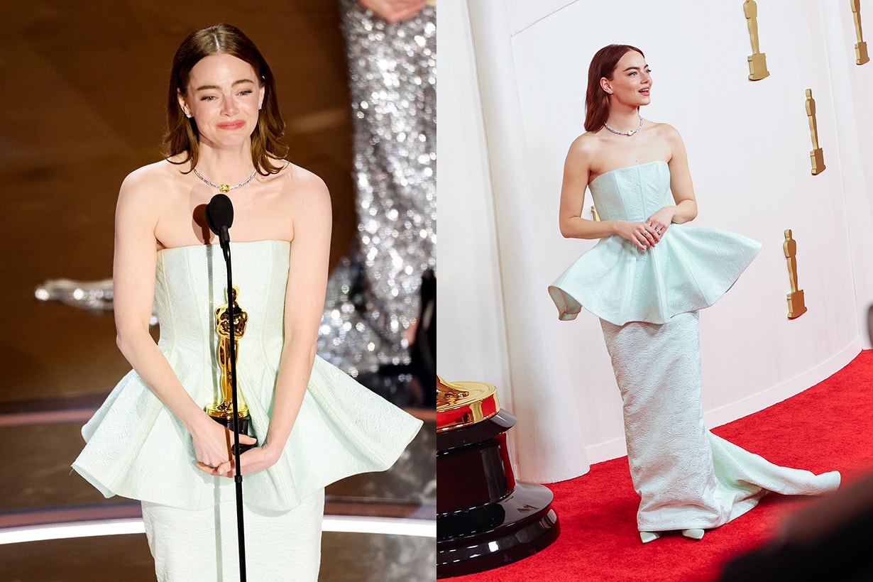 Louis Vuitton 為了 Emma Stone 特別打造：關於奧斯卡最佳女主角的禮服，藏了 2 個《可憐的東西》彩蛋！