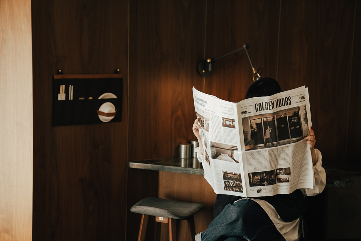 Provintia Hotel Golden Hours newspapers for Tainan Travel