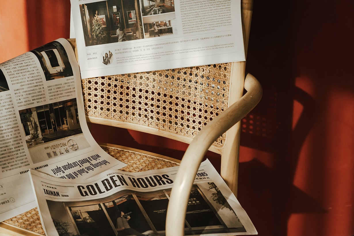 Provintia Hotel Golden Hours newspapers for Tainan Travel