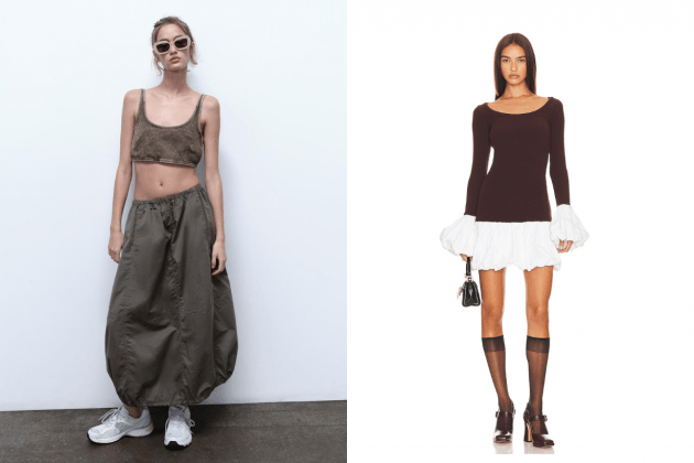 springsummer2024-balloonskirt-transparentskirt-fashiontrends-cuteandsexy-zara-aaizel-palmier-reformation-simkhai-hm-dailyoutfit-partyready-jazzagefashion-modernelegance