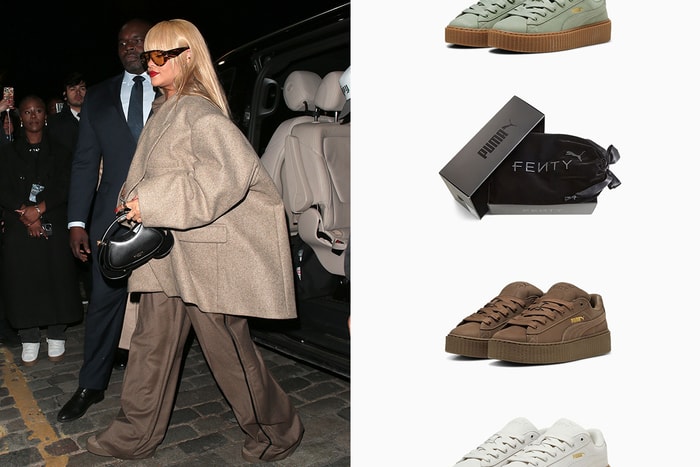 最期待的低飽和奶茶色：Rihanna 腳上 FENTY x PUMA Creeper Phatty 聯名鞋款登場！