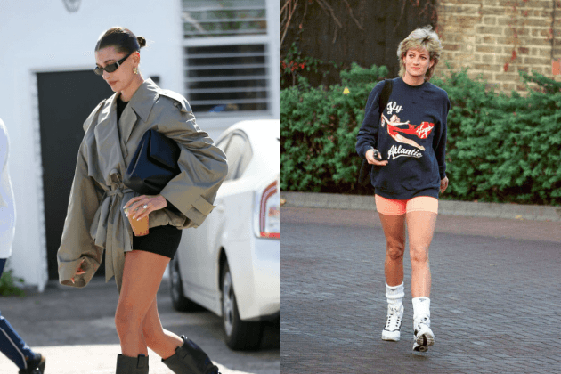springsummer2024-cyclingshorts-bermudashorts-retrofashion-athleisurestyle-princessdianastyle-casualchic-fashionicons-menswearinspired-versatilestyling-modernfabrics-ootd-streetstyle-vinta