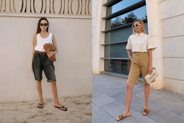 springsummer2024-cyclingshorts-bermudashorts-retrofashion-athleisurestyle-princessdianastyle-casualchic-fashionicons-menswearinspired-versatilestyling-modernfabrics-ootd-streetstyle-vinta