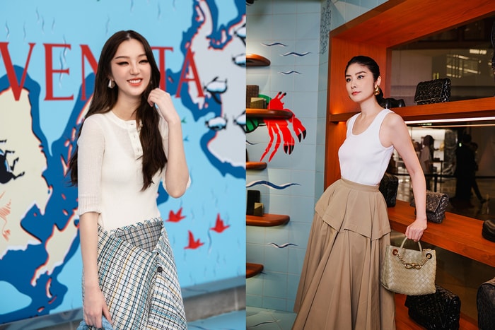 跟大能、陳慧琳、廖子妤和劉俊謙走進 Bottega Veneta 限時店,內裡更有限量版 Andiamo 小手袋!