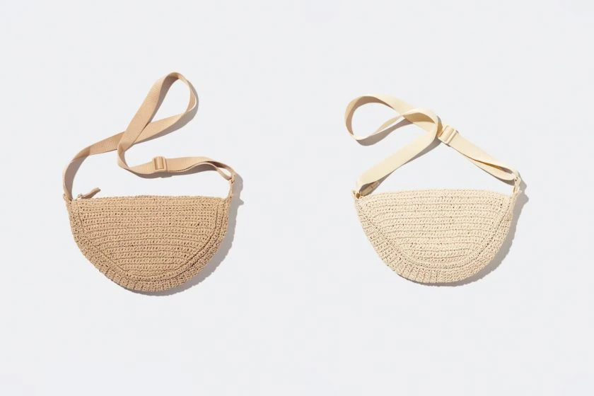 uniqlo straw bag 2024 ROUND MINI CROCHET 