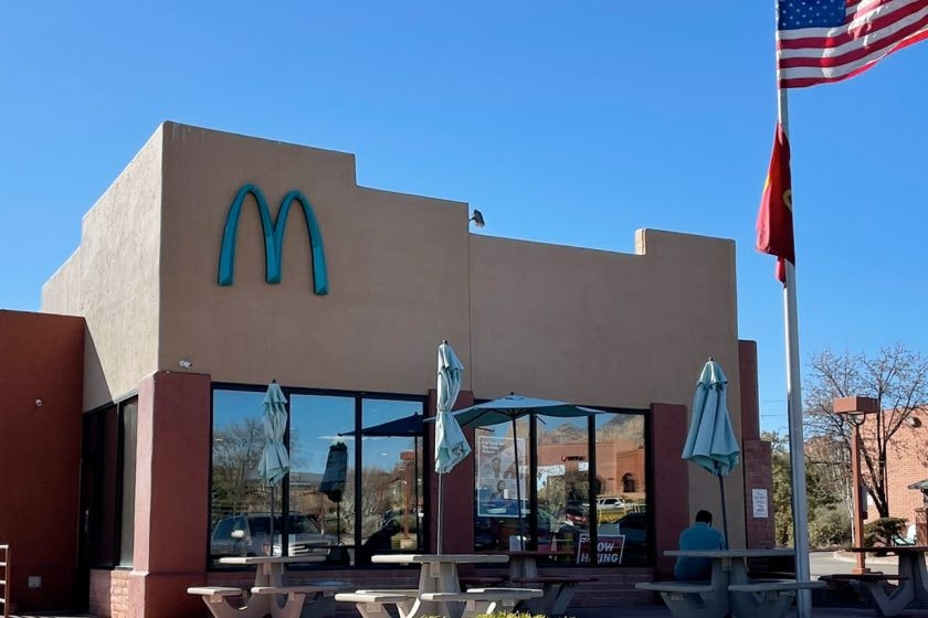 Blue McDonald's Arizona Sedona where why blue arches