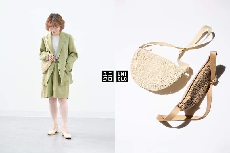 UNIQLO 編織弧形肩背半月包絕對 CP 值最高,2024 夏日手袋必須先瞄準它!