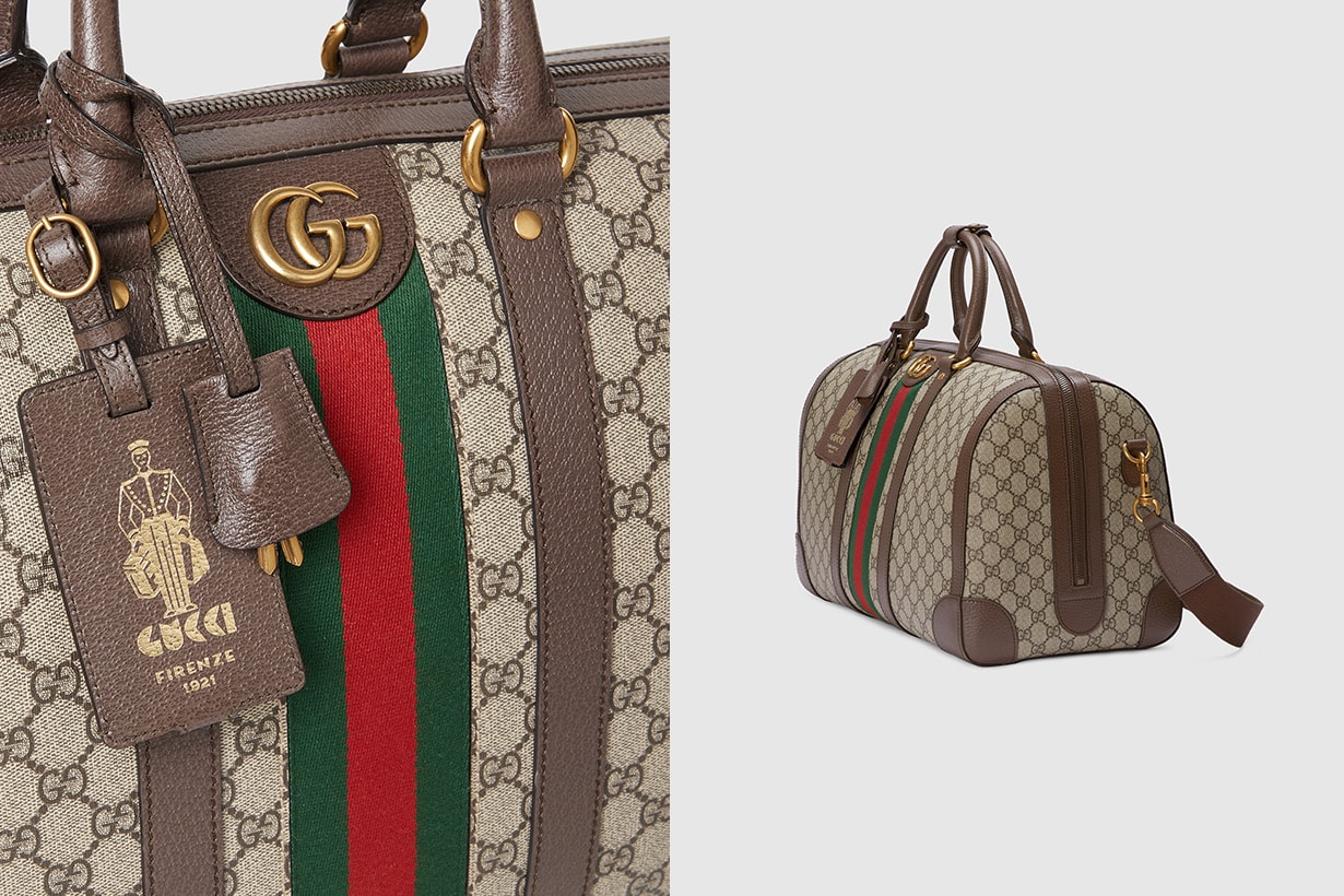 Gucci Valigeria Gucci Savoy duffle Bag Celebrities Style airport