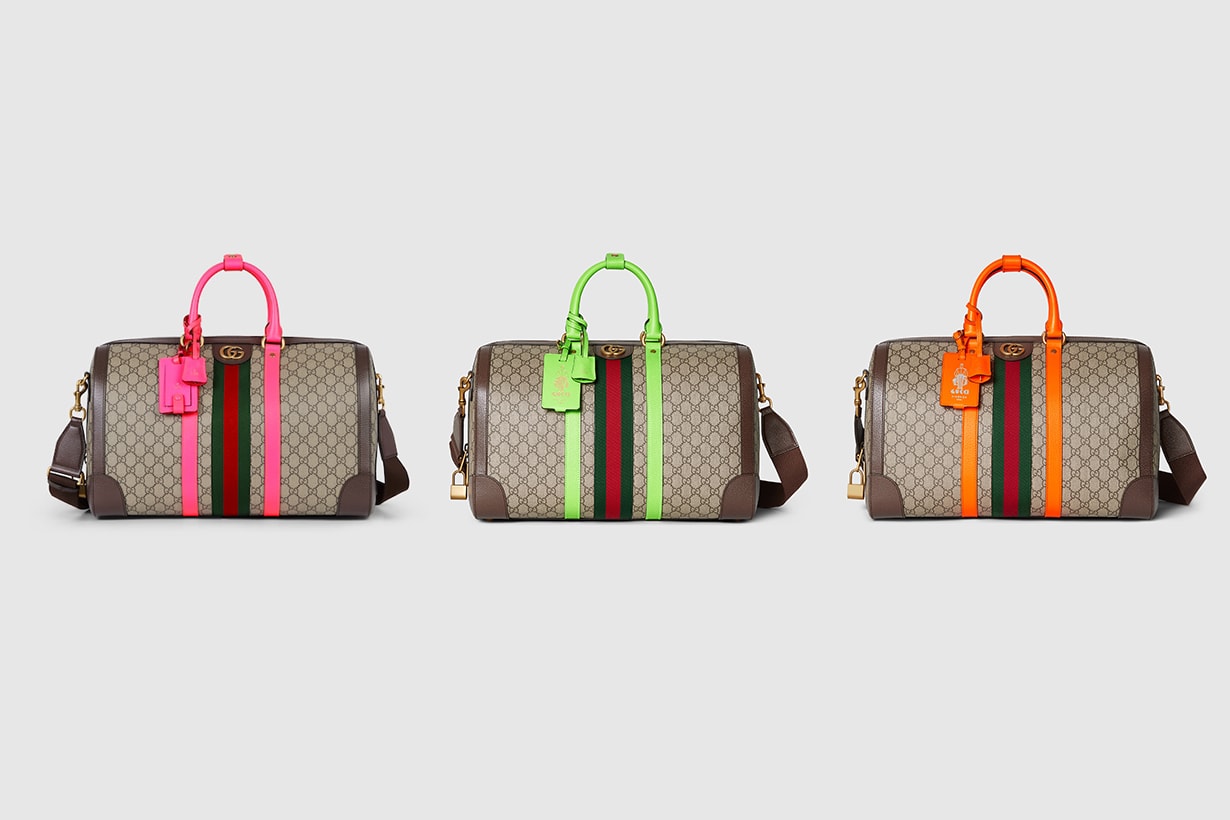 Gucci Valigeria Gucci Savoy duffle Bag Celebrities Style airport