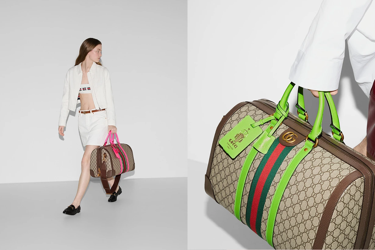 Gucci Valigeria Gucci Savoy duffle Bag Celebrities Style airport