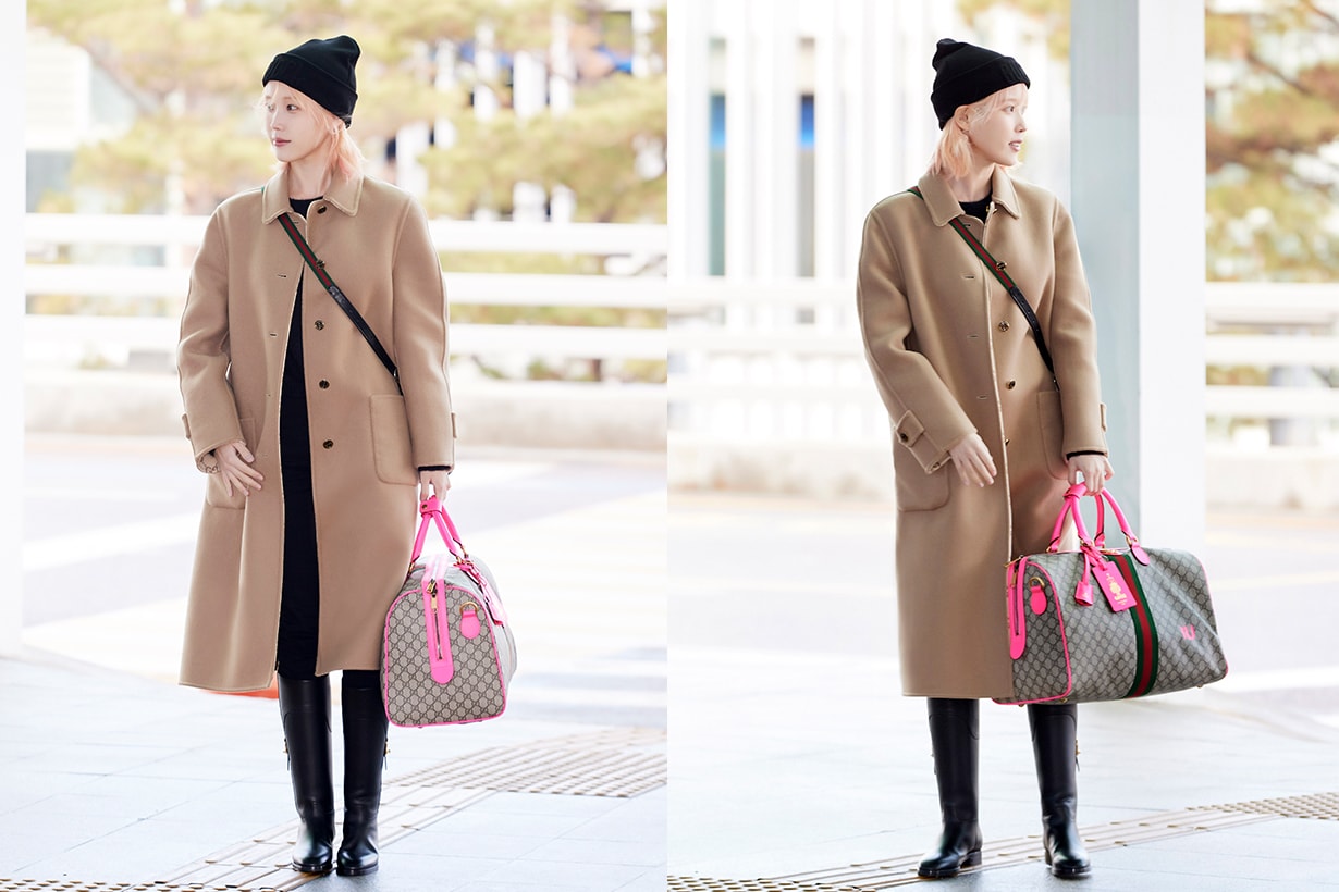 Gucci Valigeria Gucci Savoy duffle Bag Celebrities Style airport