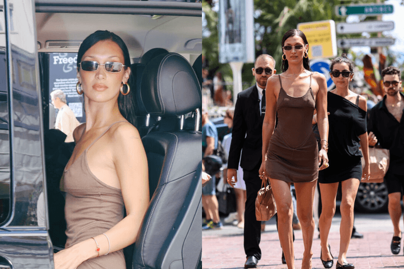 完美示範無胸罩趨勢(Braless trend):參考 Bella hadid 在坎城影展前的這套穿搭絕,到歐美旅遊時穿得大膽一點吧!