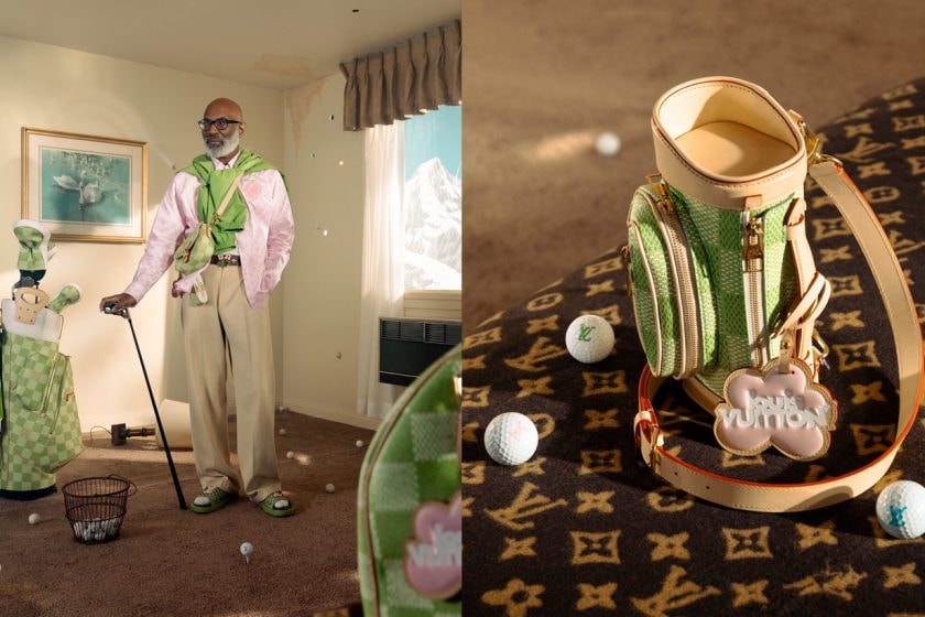 louis vuitton tyler the creator green Damier pink nano handbags