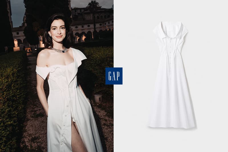 被 Anne Hathaway 穿紅了:Gap 同款白襯衫洋裝開賣,不到 3 個小時全售罄一空!