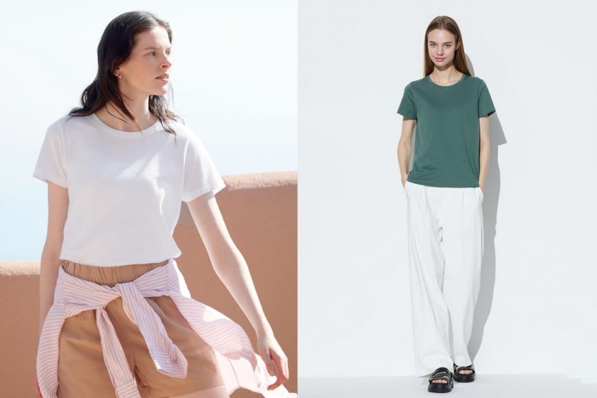 Uniqlo white t-shirt difference women how to pick compared summer