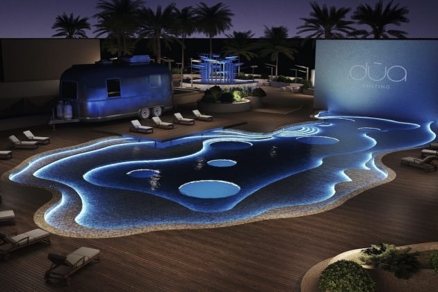 The highest specification 360-degree sky pool bar in the resort in Taiwan Hengchun