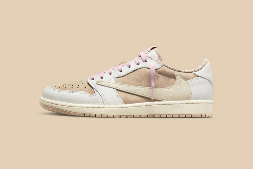 Travis Scott Air Jordan 1 Low OG new color sneakers 2025 Dark Pony Pink Oxford Sail Shy Pink