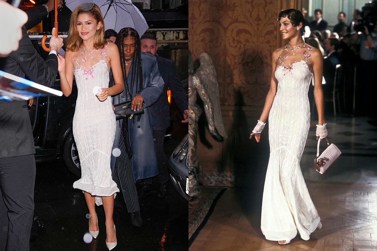 zendaya-pre-met-gala-2024-vintage-john-galliano-dress-Celebrities-fashion