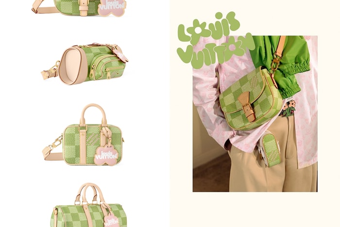你可能錯過的 Louis Vuitton 限量迷你手袋:綠 + 粉設計超可愛,還有小花吊飾!
