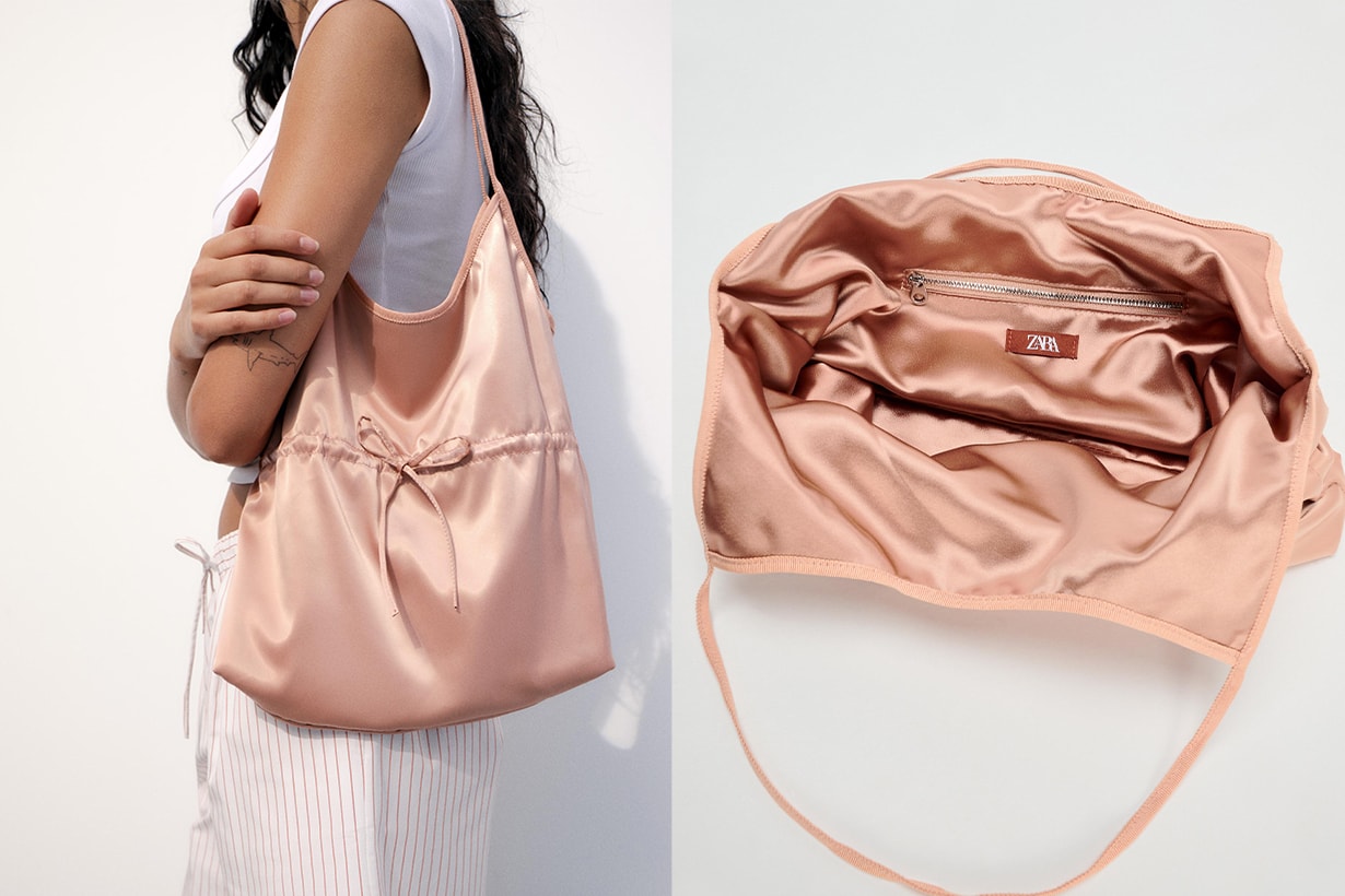 Balletcore 之下又一力作:這款 Zara 的粉色蝴蝶結 Tote Bag,趕快在售罄前入手!