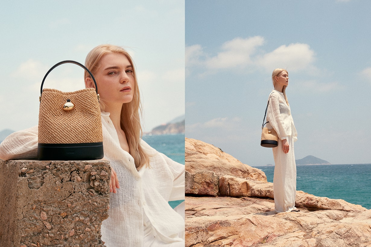 Cafune Mini Hexa Tote Stance Bag Raffia Egg Bucket Trunk Box