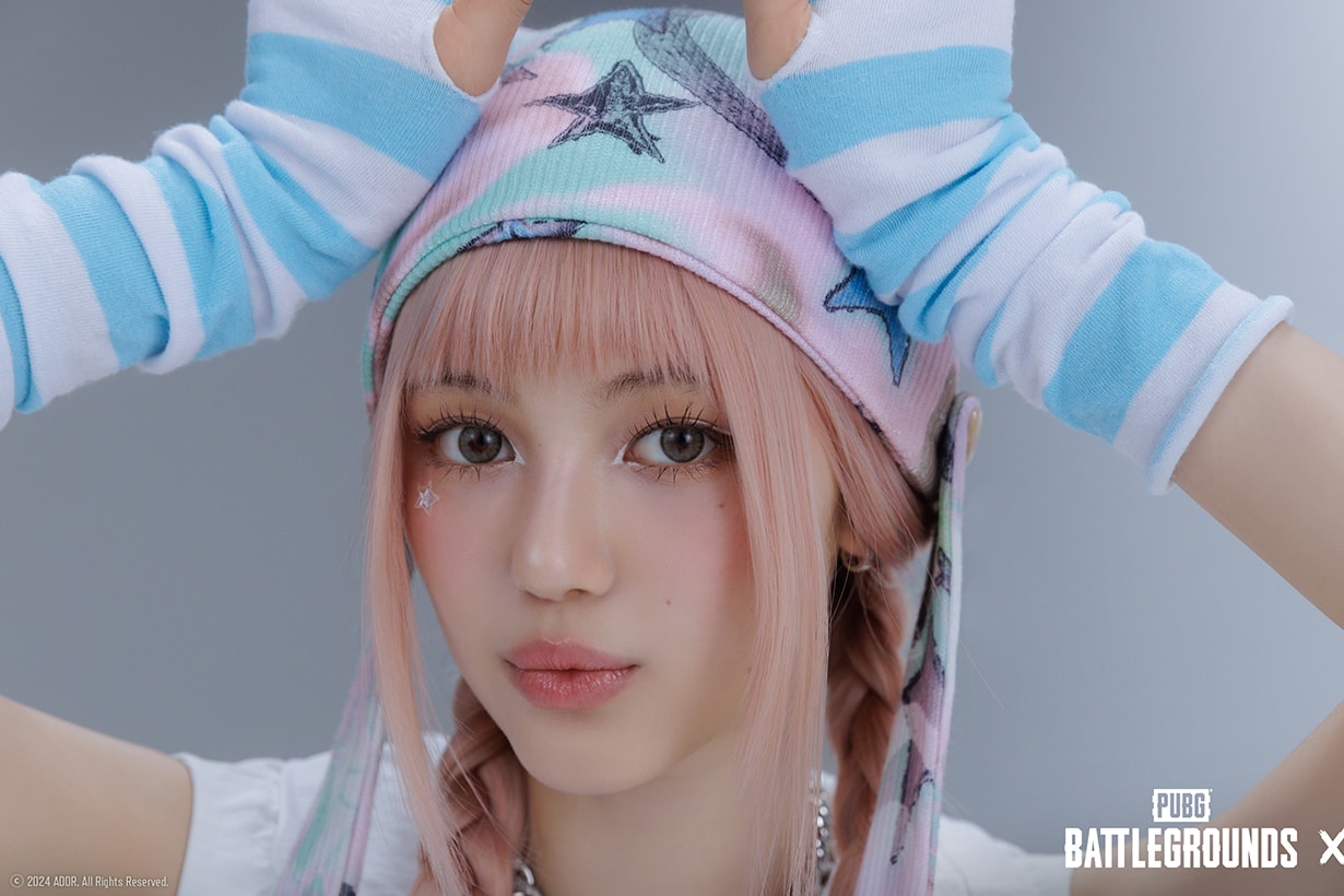 PUBG Battlegrounds x NewJeans Collaboration 2024 taego Bunnies Binky Bong