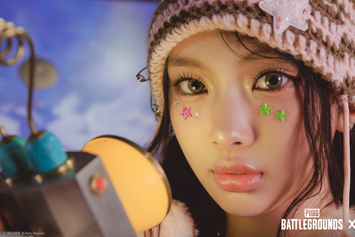 PUBG Battlegrounds x NewJeans Collaboration 2024 taego Bunnies Binky Bong