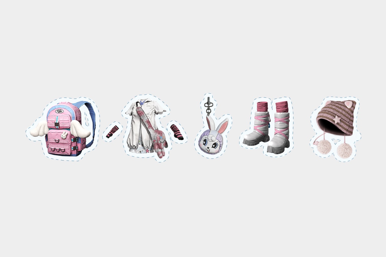 PUBG Battlegrounds x NewJeans Collaboration 2024 taego Bunnies Binky Bong