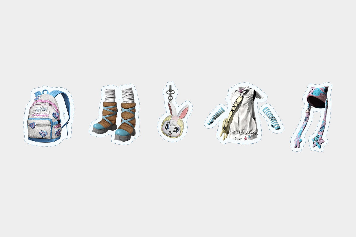 PUBG Battlegrounds x NewJeans Collaboration 2024 taego Bunnies Binky Bong