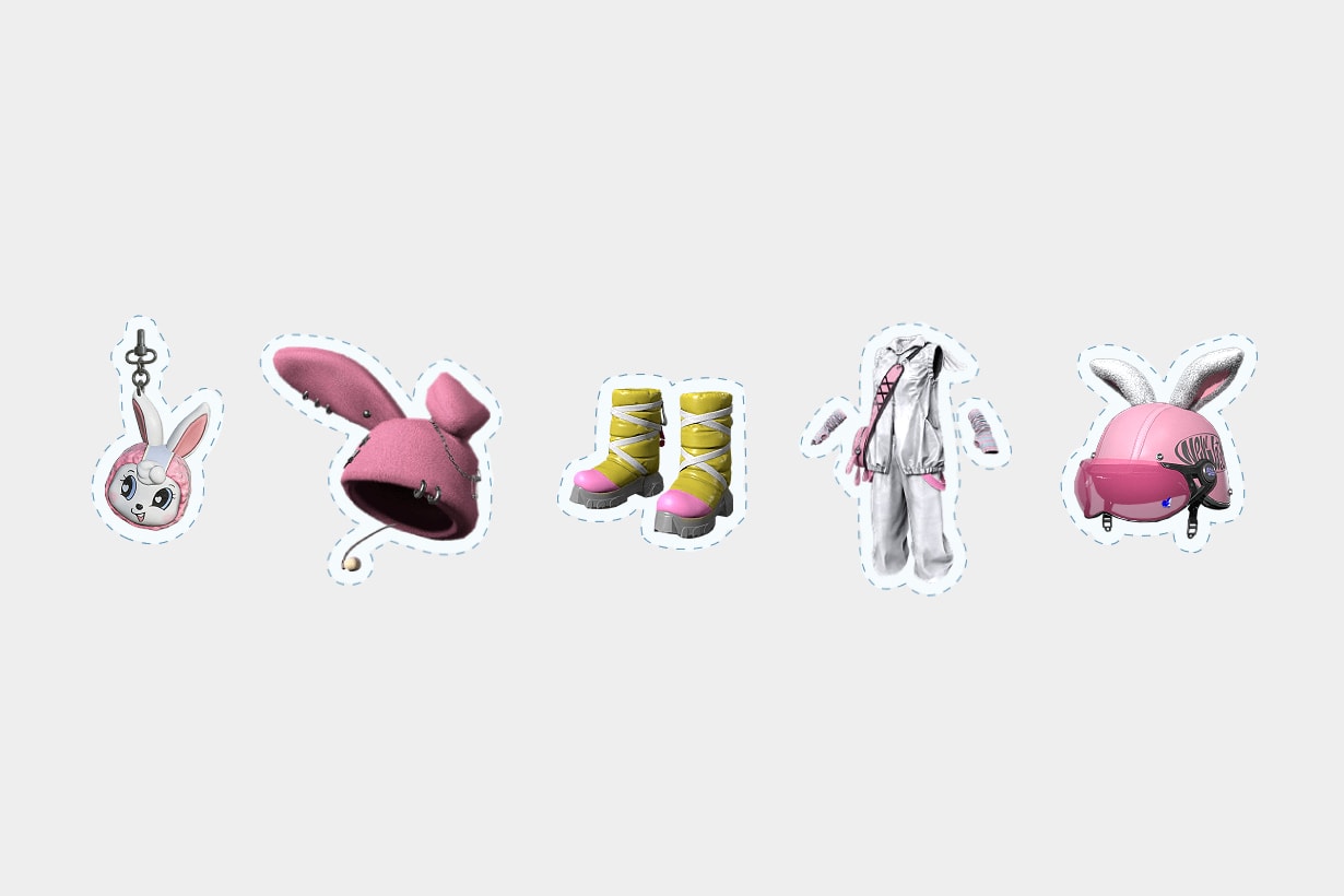 PUBG Battlegrounds x NewJeans Collaboration 2024 taego Bunnies Binky Bong