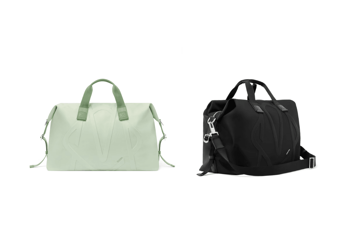 hand-carry-luggage-bags-bottega-veneta-intrecciato-travel-bag-louis-vuitton-keepall-keepall-bandouliere-50-ysl-es-giant-jacquemus-le-chouchou-duffle-bag-rimowa-signature-travel-essentials-luxu
