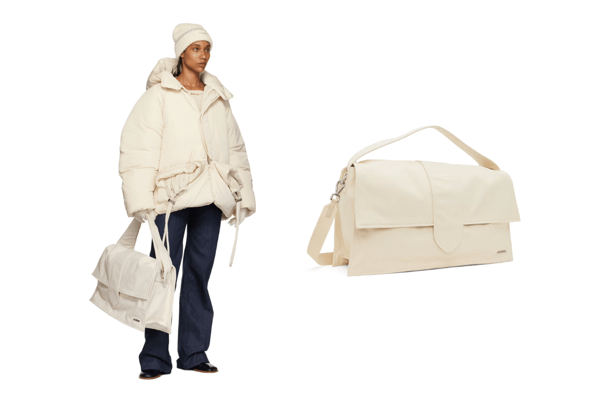 hand-carry-luggage-bags-bottega-veneta-intrecciato-travel-bag-louis-vuitton-keepall-keepall-bandouliere-50-ysl-es-giant-jacquemus-le-chouchou-duffle-bag-rimowa-signature-travel-essentials-luxu