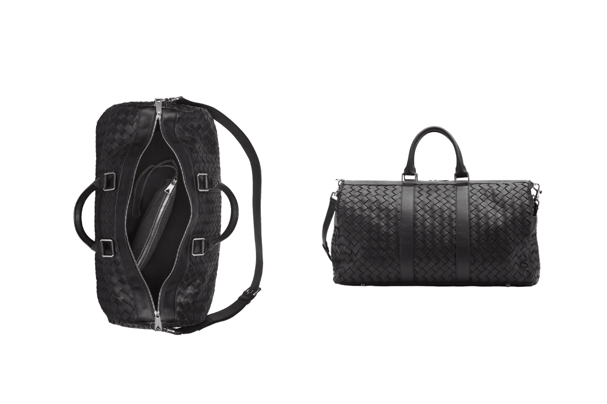 hand-carry-luggage-bags-bottega-veneta-intrecciato-travel-bag-louis-vuitton-keepall-keepall-bandouliere-50-ysl-es-giant-jacquemus-le-chouchou-duffle-bag-rimowa-signature-travel-essentials-luxu
