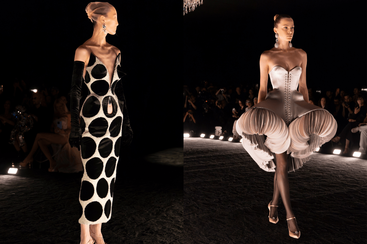 schiaparelli-haute-couture-daniel-roseberry-1950s-fashion-cocktail-dresses-pencil-skirts-gowns-doja-cat-kylie-jenner-corset-party-dress-avant-garde